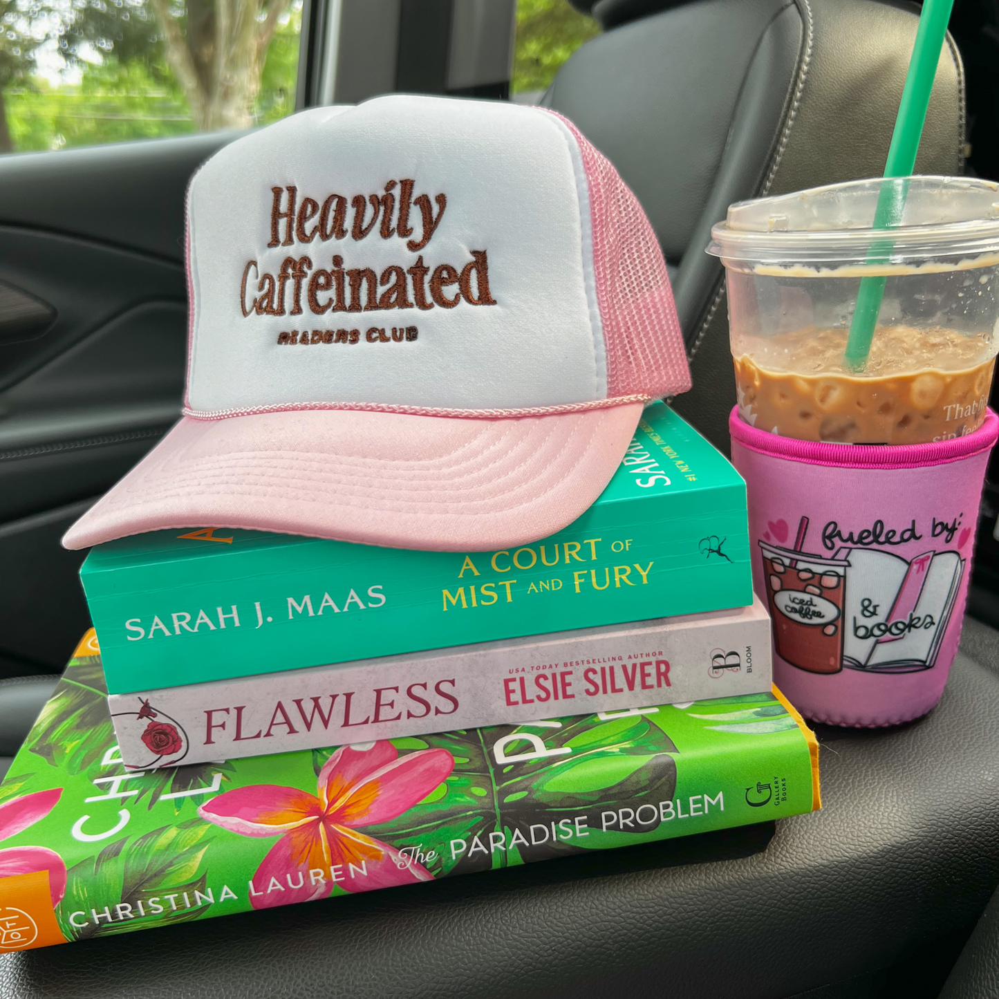 Heavily Caffeinated Embroidered Trucker Hat