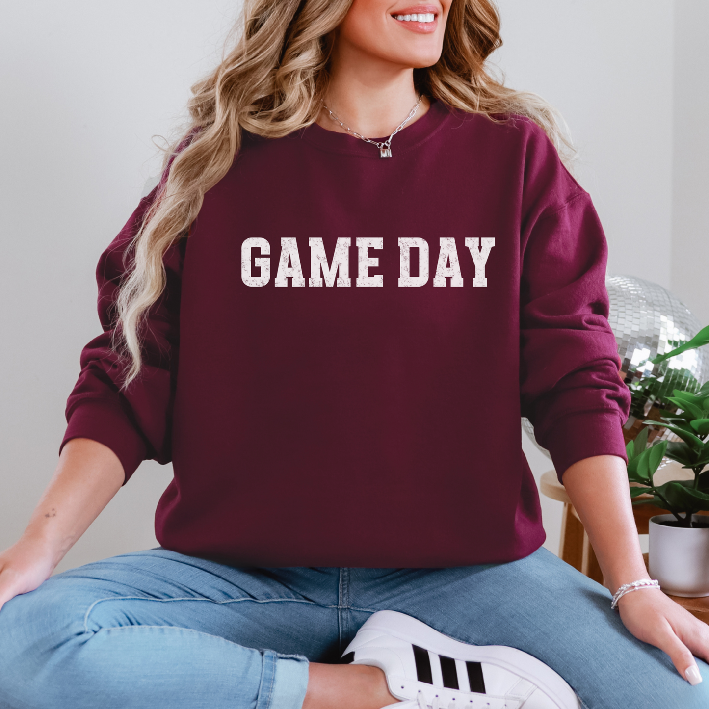 Distressed Game Day Sweatshirt