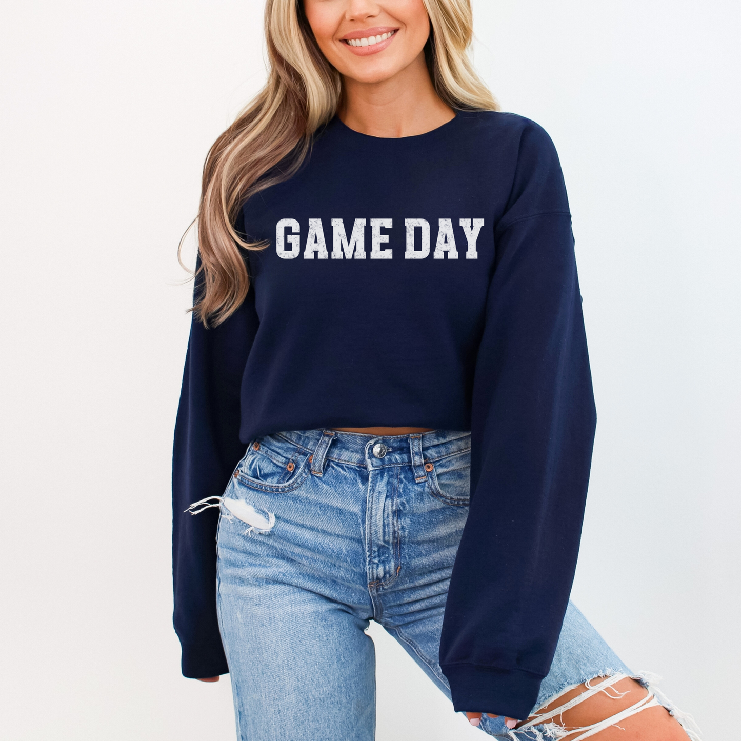 Distressed Game Day Sweatshirt