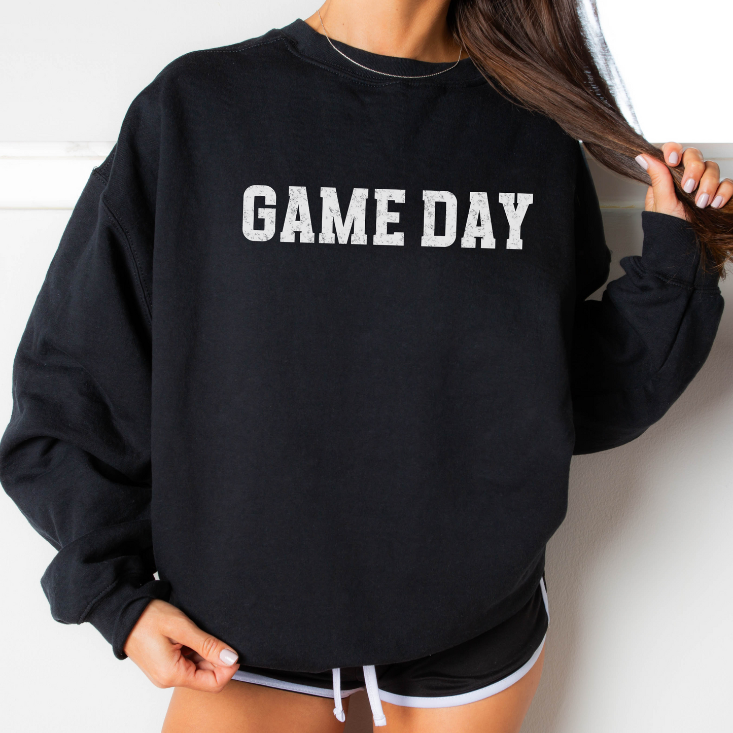 Distressed Game Day Sweatshirt