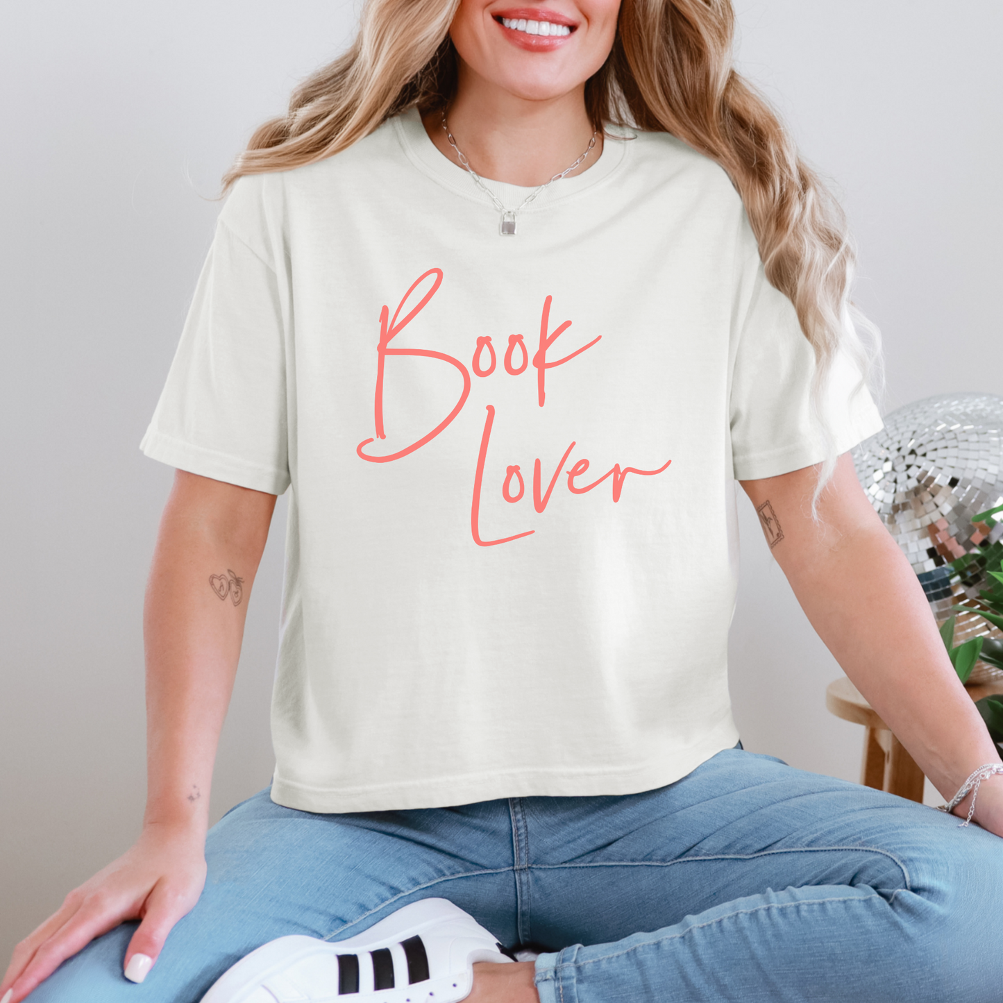Book Lover Cropped T-Shirt