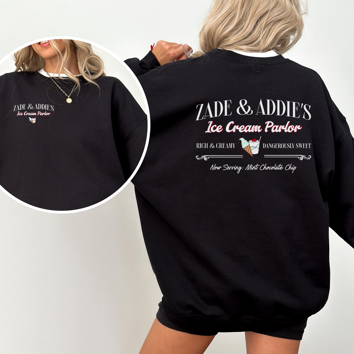 Zade & Addie's Ice Cream Parlor Sweatshirt