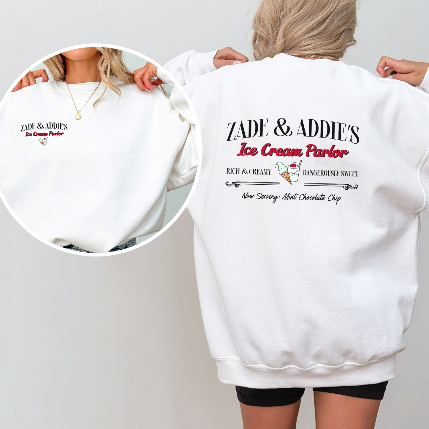 Zade & Addie's Ice Cream Parlor Sweatshirt