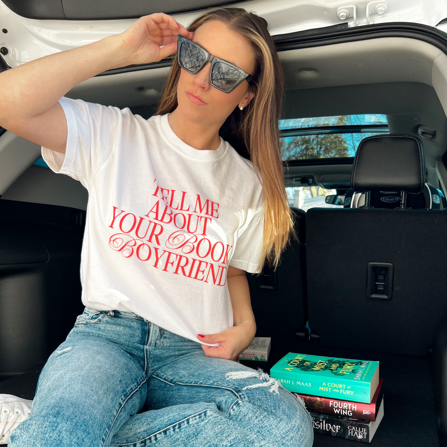Tell Me About Your Book Boyfriend Tee