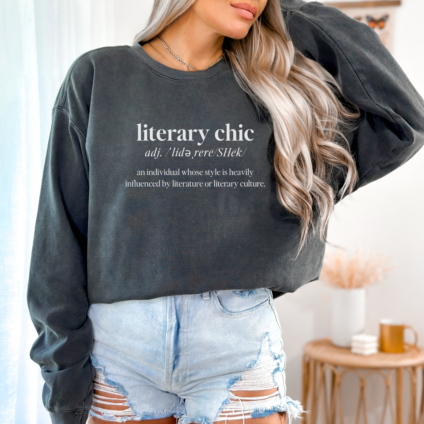 Literary Chic Definition Sweatshirt