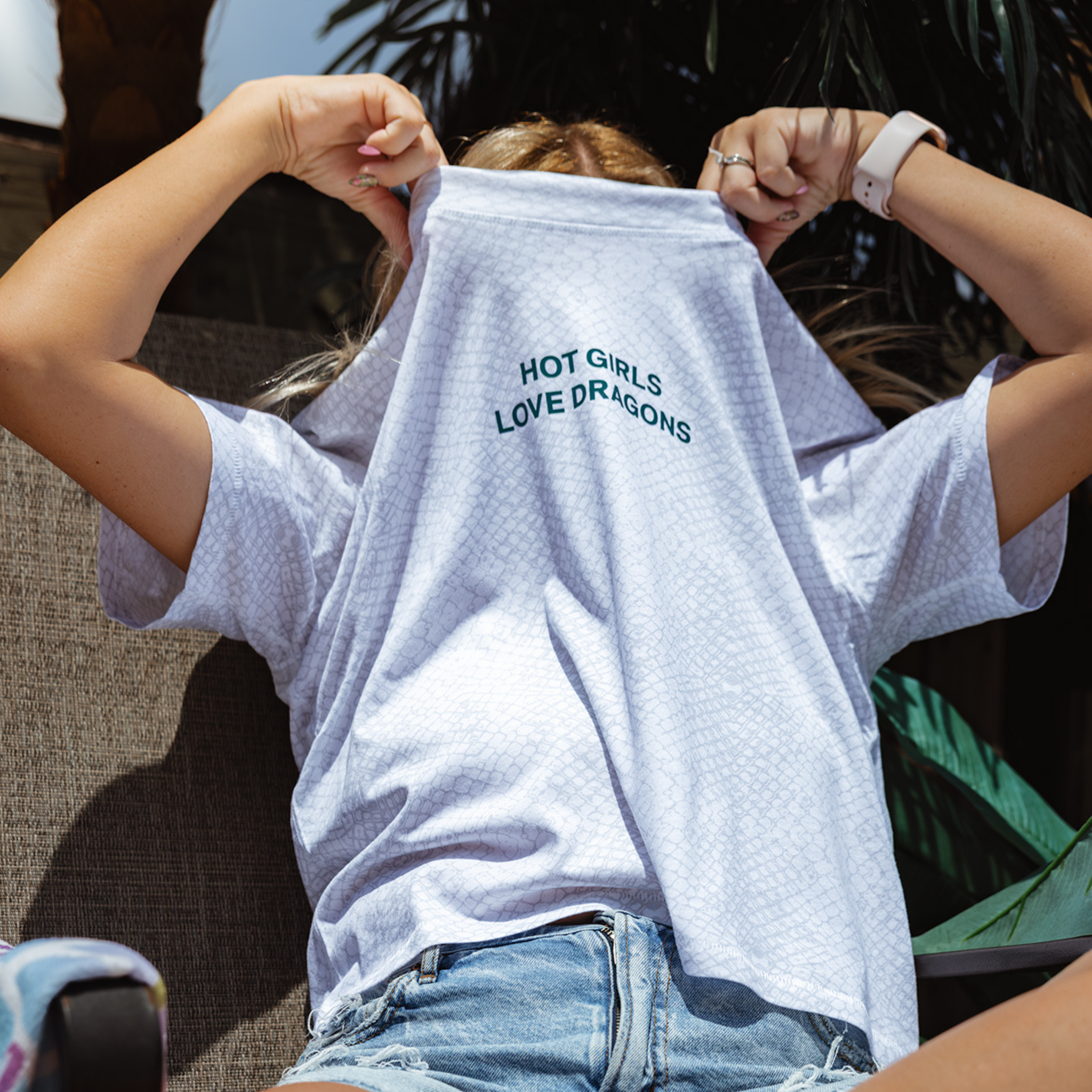 Hot Girls Love Dragons Boxy Cropped Tee