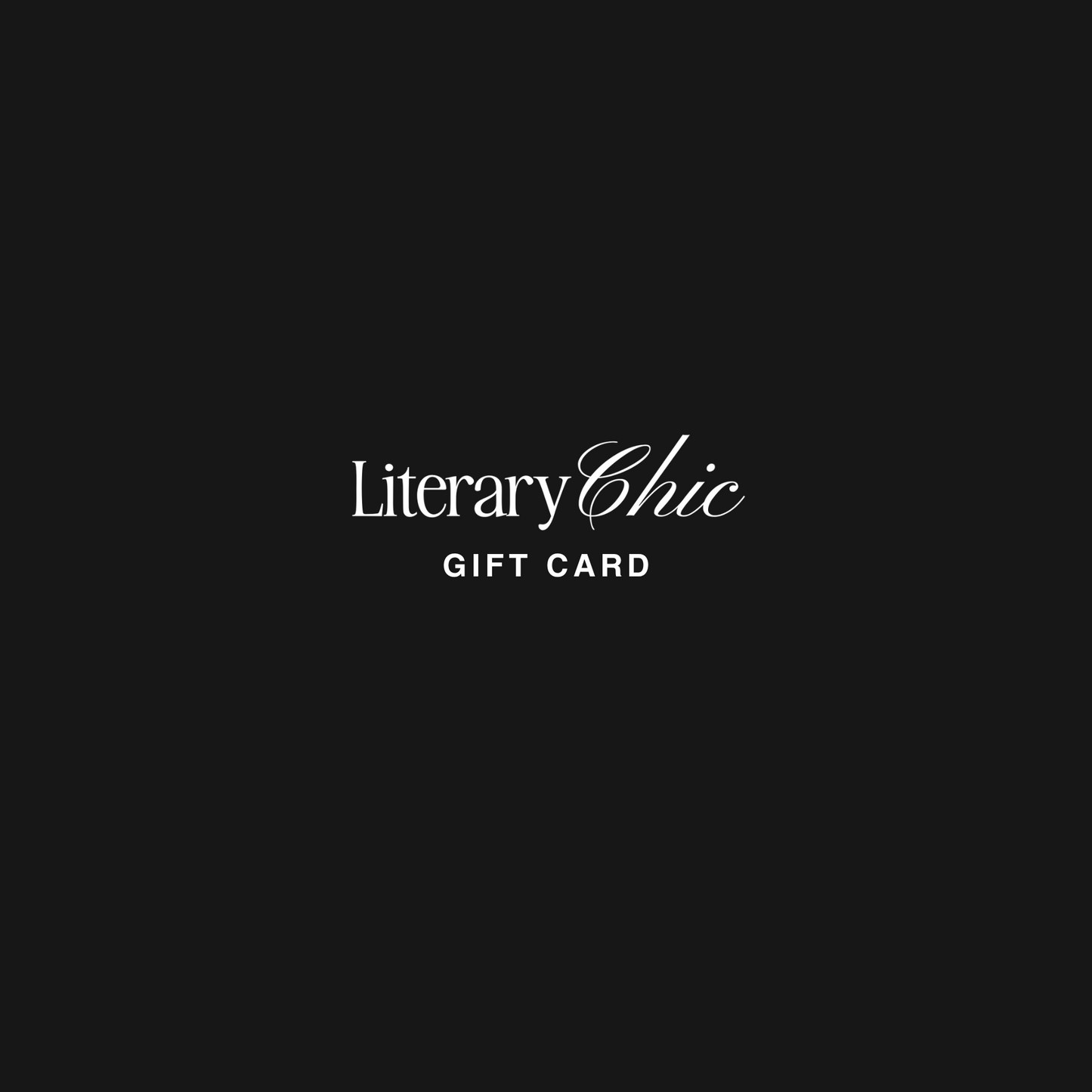 Literary Chic Gift Card