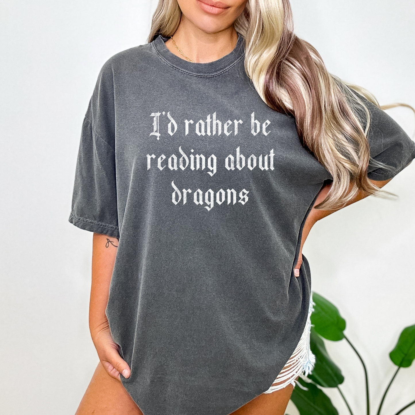 Rather Be Reading - Dragons Tee