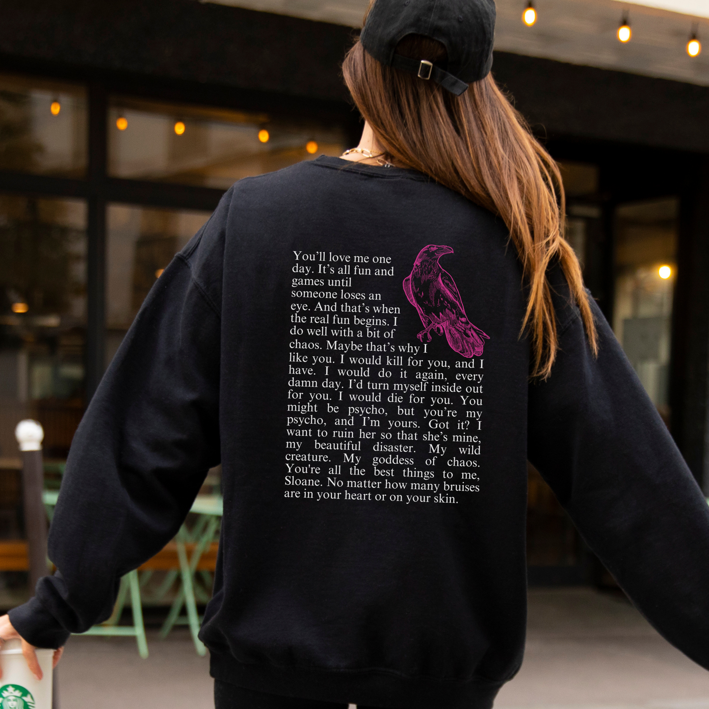 Rowan Kane Quotes Sweatshirt - BLACK