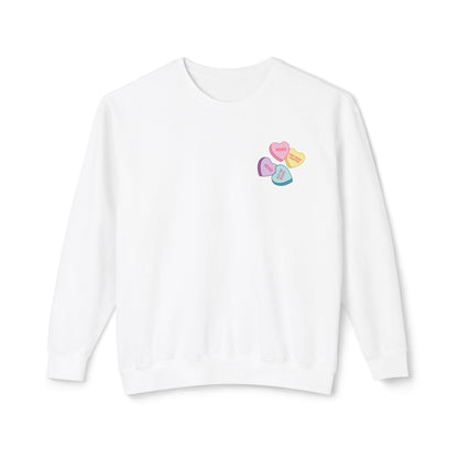 Bookish Candy Hearts Sweatshirt