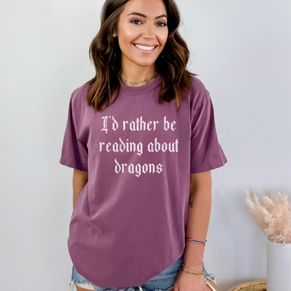 Rather Be Reading - Dragons Tee