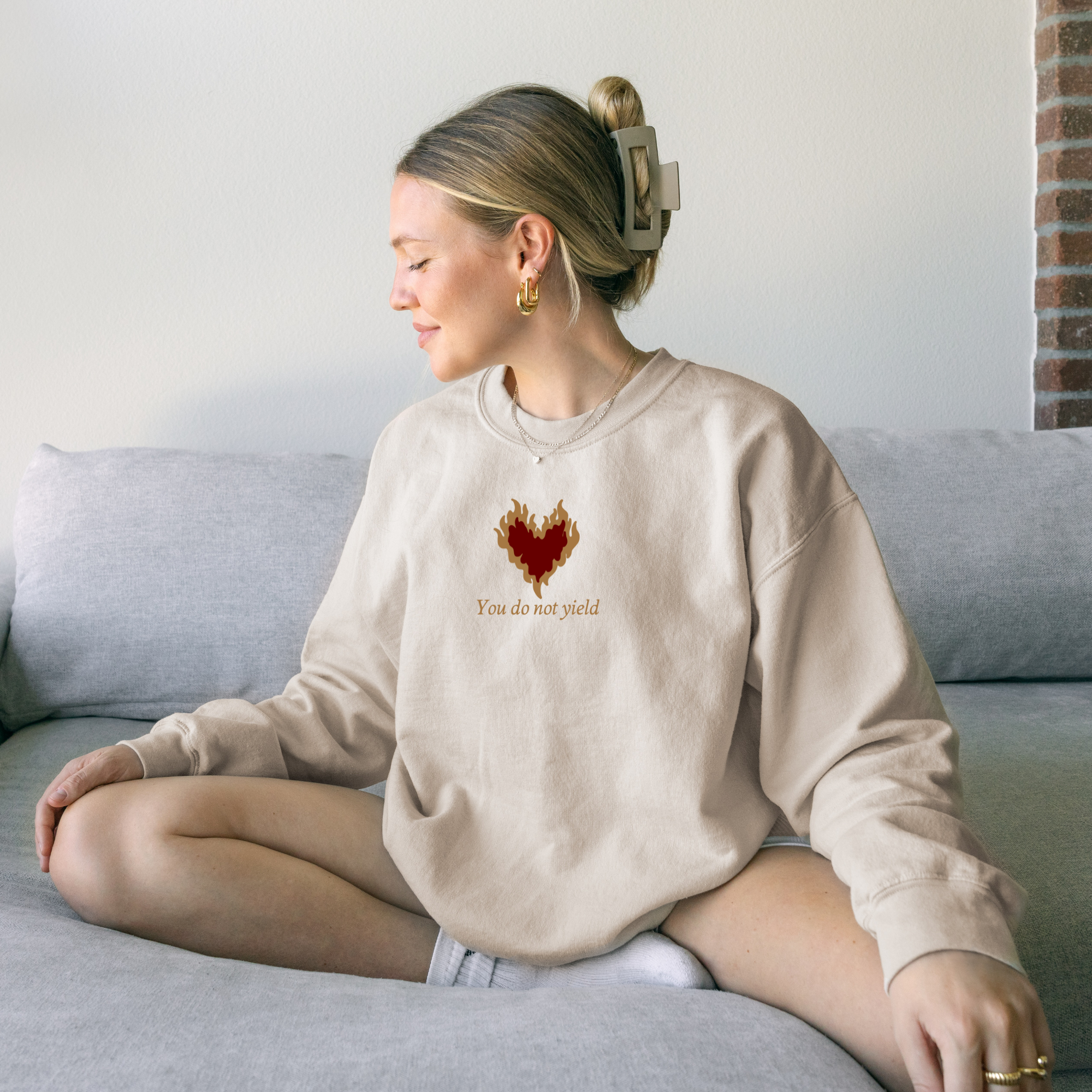 Embroidered Fireheart Sweatshirt
