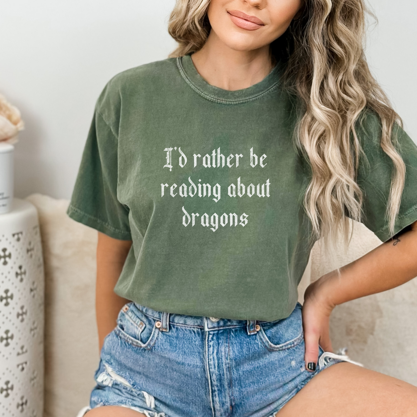 Rather Be Reading - Dragons Tee