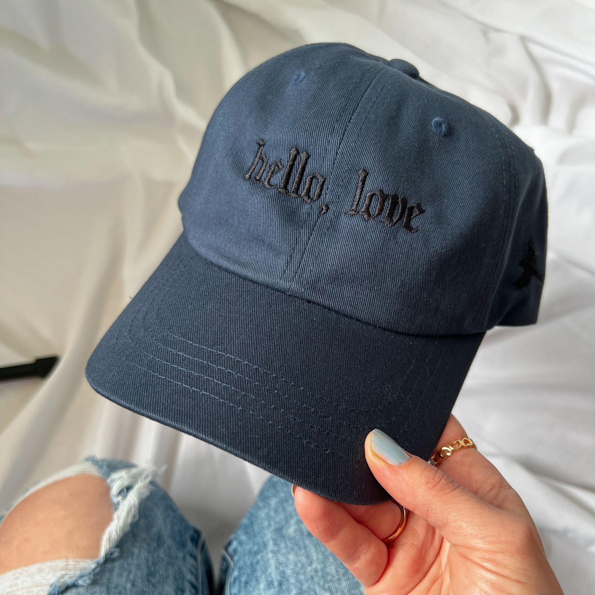 Hello, Love Embroidered Dad Hat