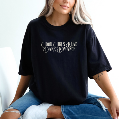 Good Girls Read Dark Romance Tee - BLACK/MIDNIGHT/PEPPER