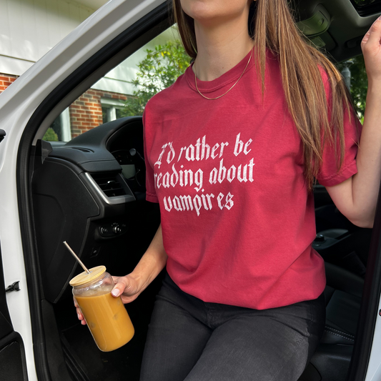 Rather Be Reading - Vampires Tee