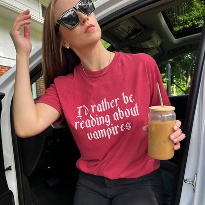 Rather Be Reading - Vampires Tee