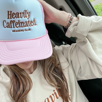 Heavily Caffeinated - Embroidered Trucker Hat