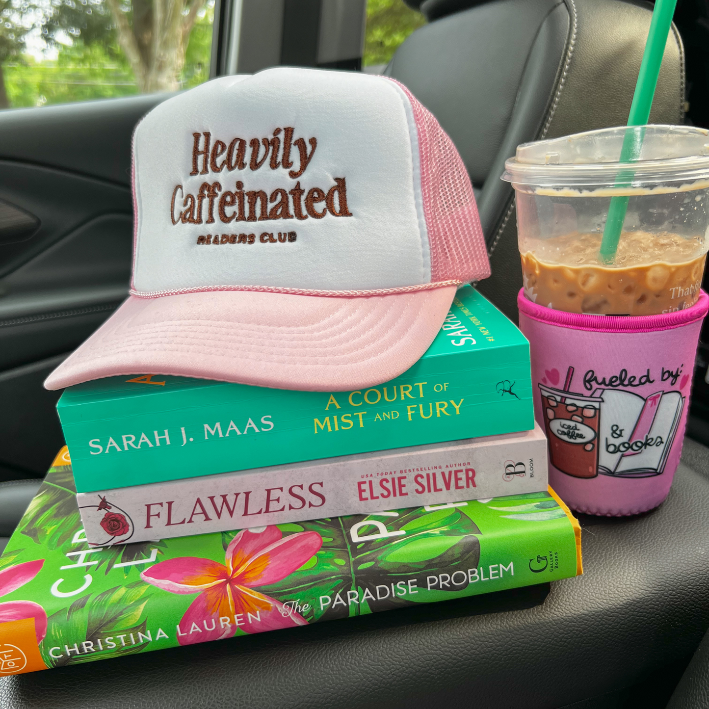 Heavily Caffeinated - Embroidered Trucker Hat