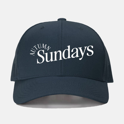 Autumn Sundays - Embroidered Trucker Hat