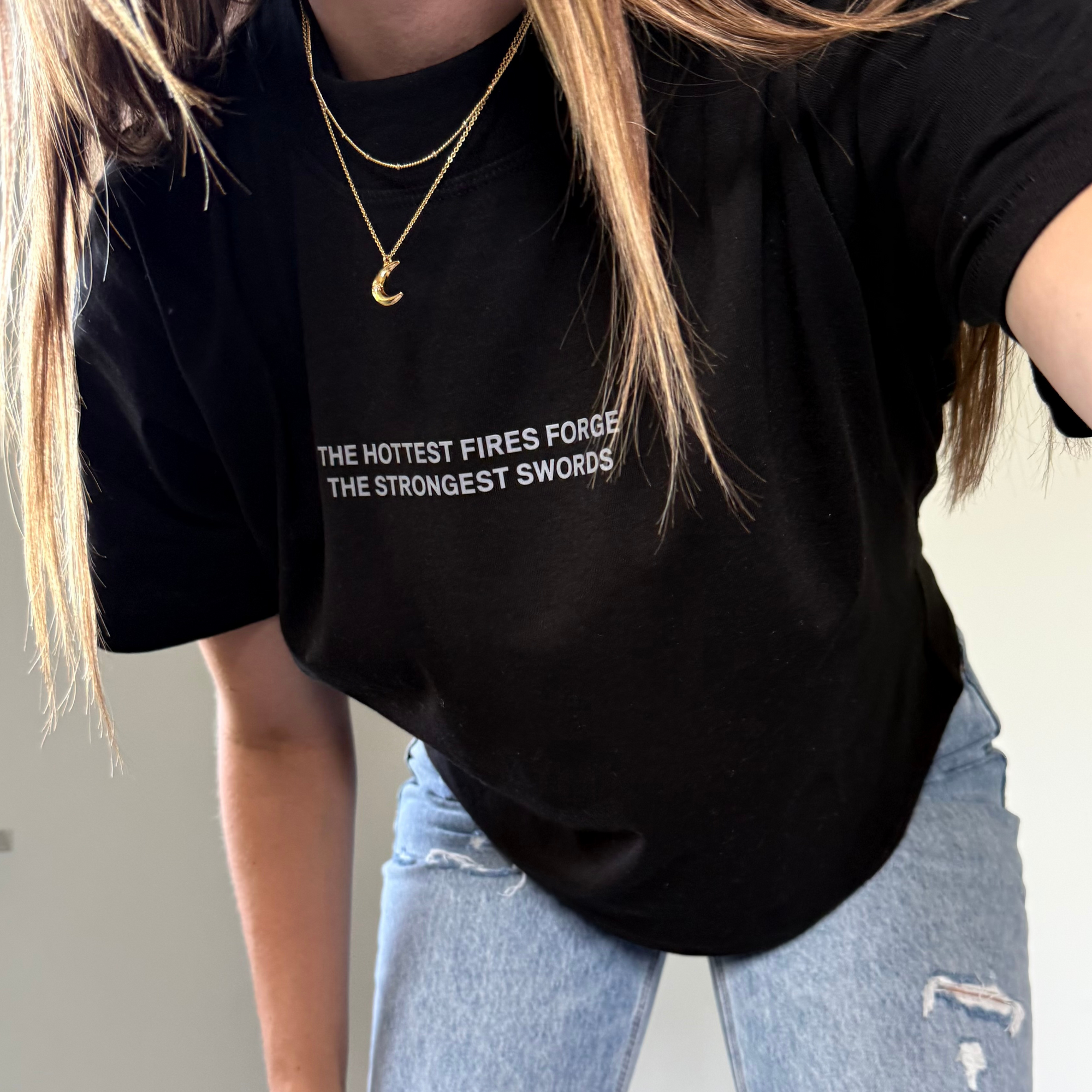 Heat of the Everflame Book Dedication Boxy Cropped Tee