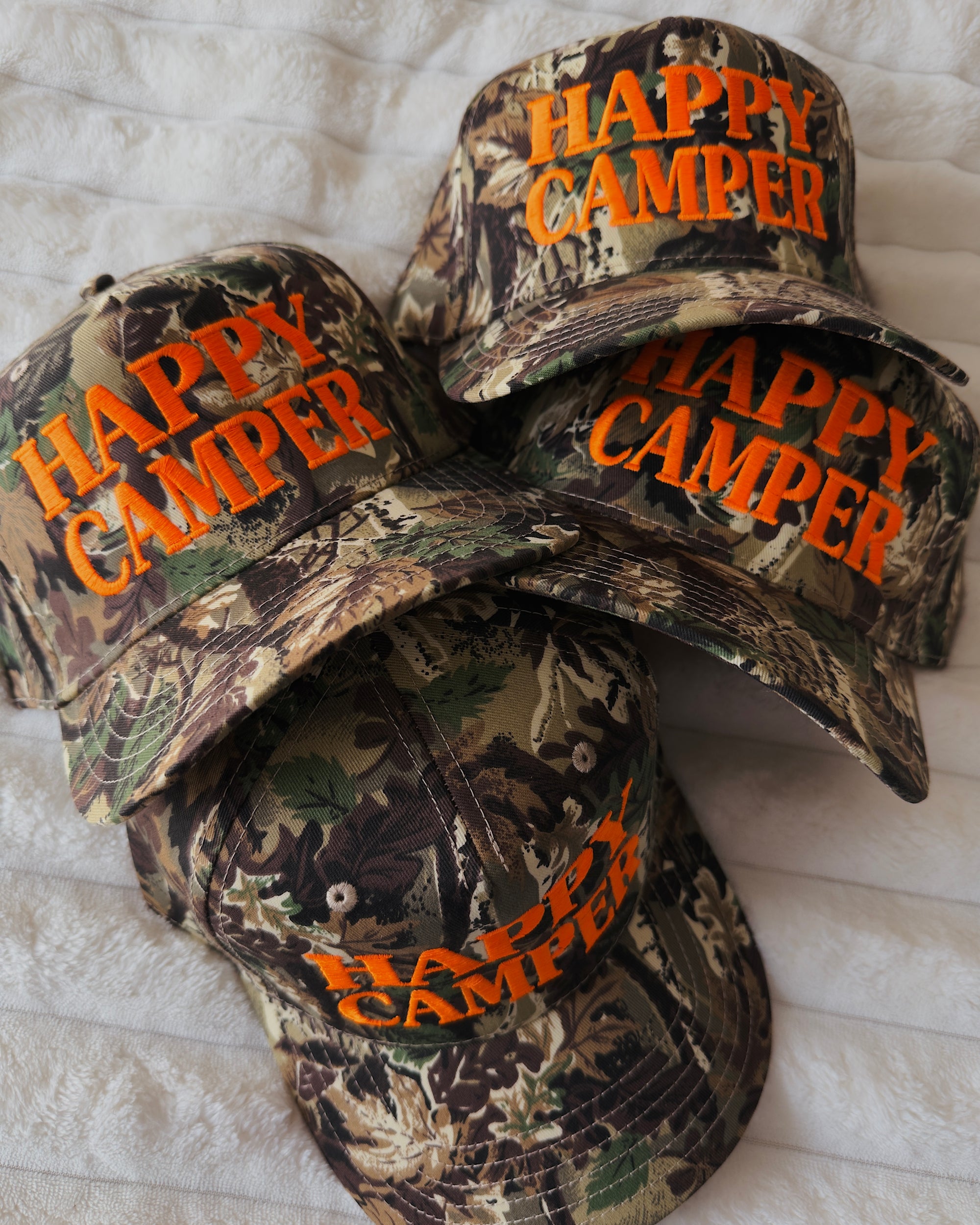 Happy Camper Camo Hat