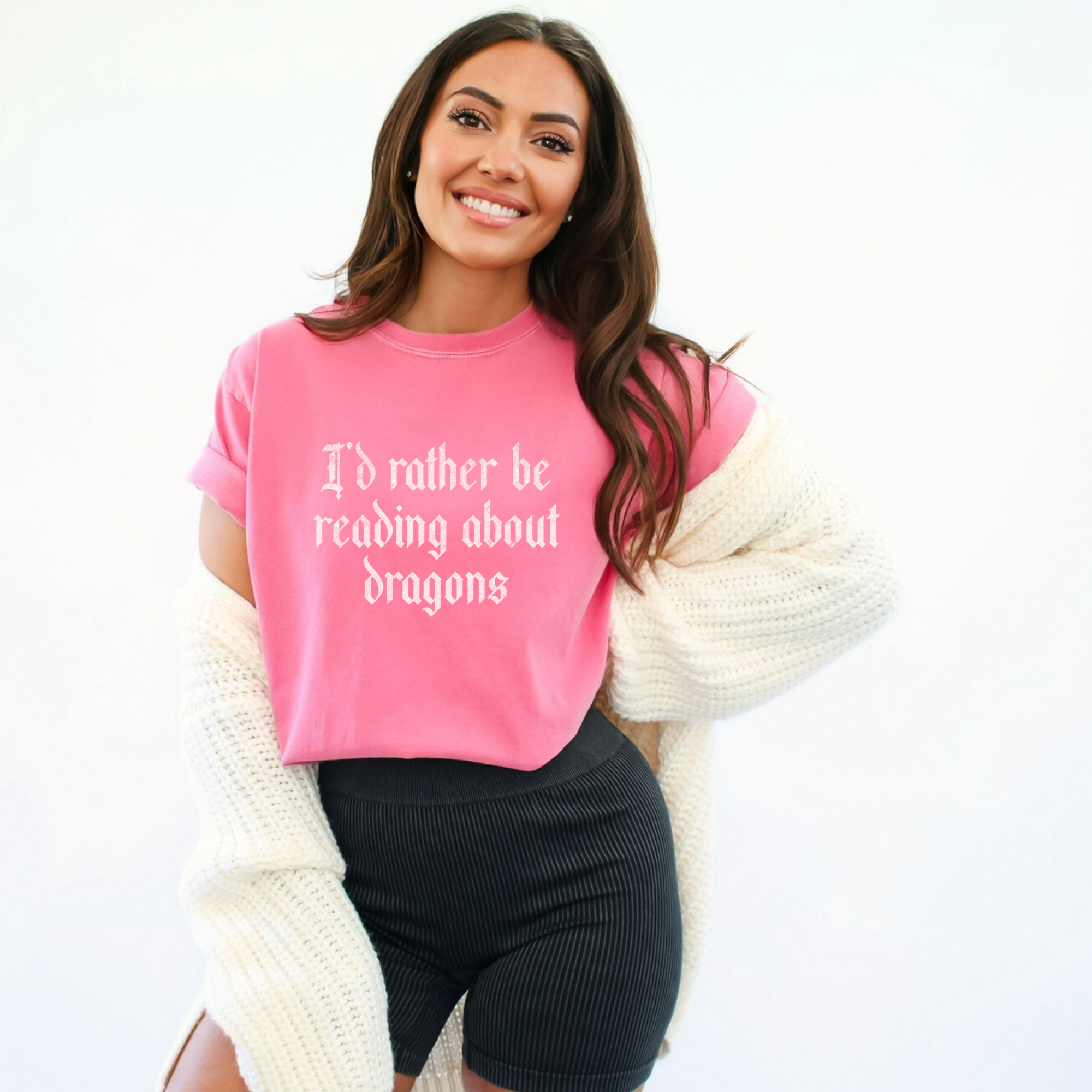 Rather Be Reading - Dragons Tee