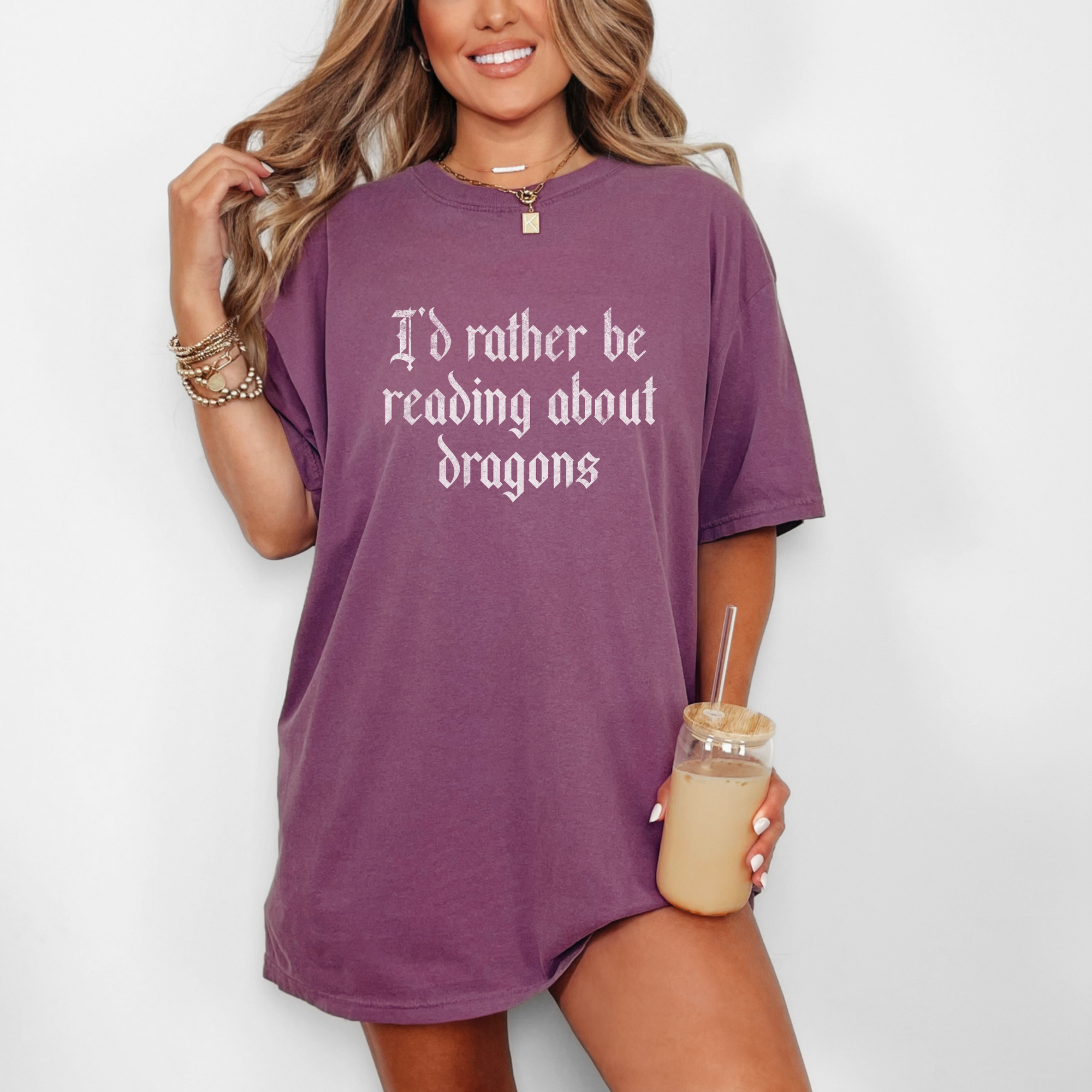 Rather Be Reading - Dragons Tee