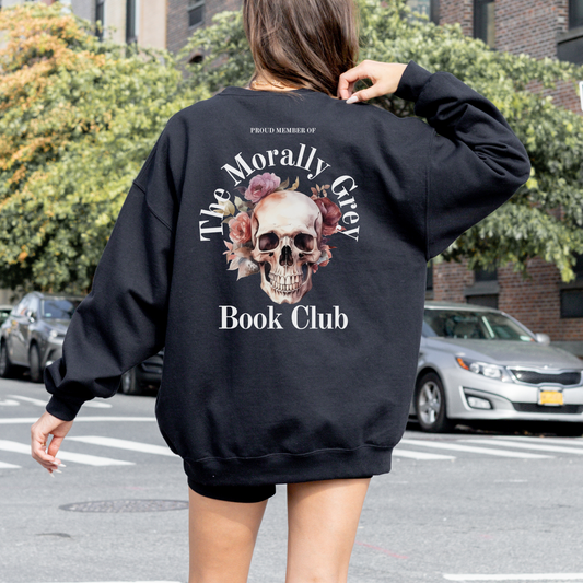 Morally Grey Book Club Sweatshirt - BLACK