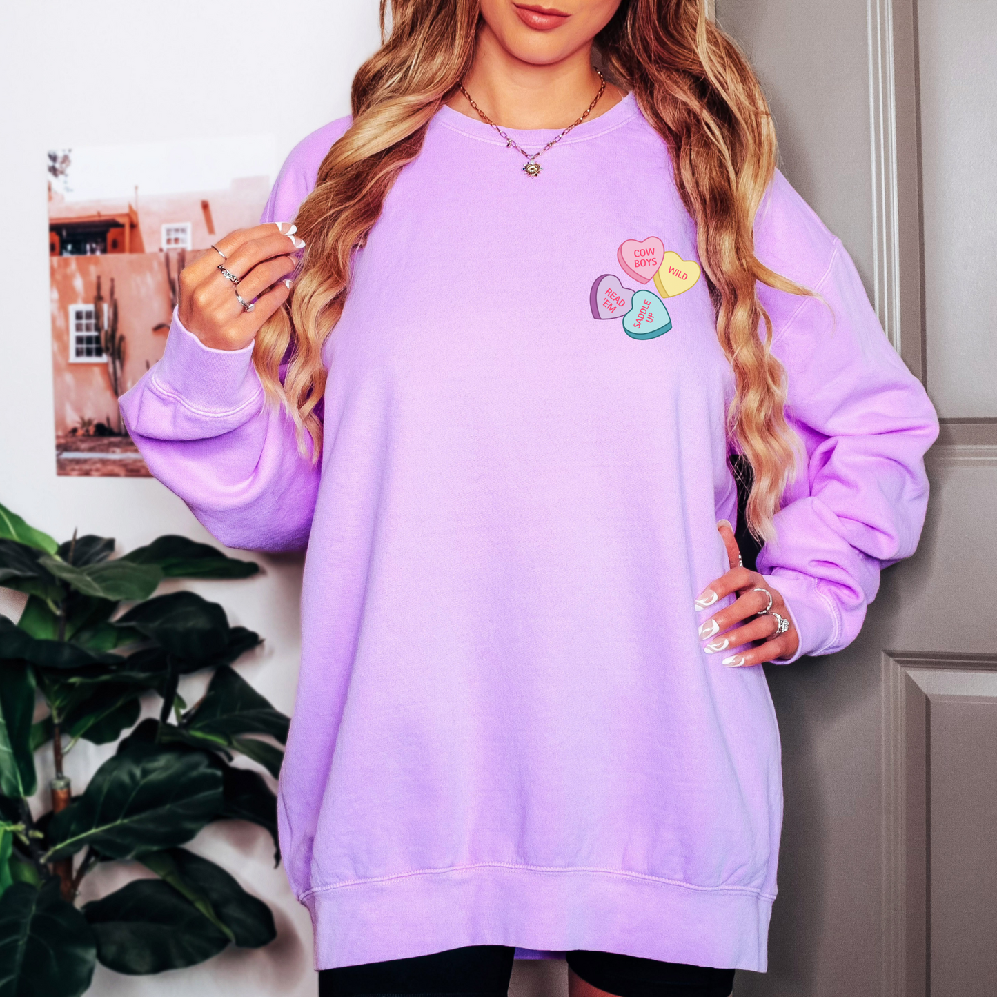 Cowboy Candy Hearts Sweatshirt