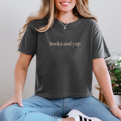 Books & Yap Cropped Tee