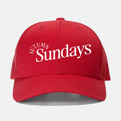 Autumn Sundays - Embroidered Trucker Hat