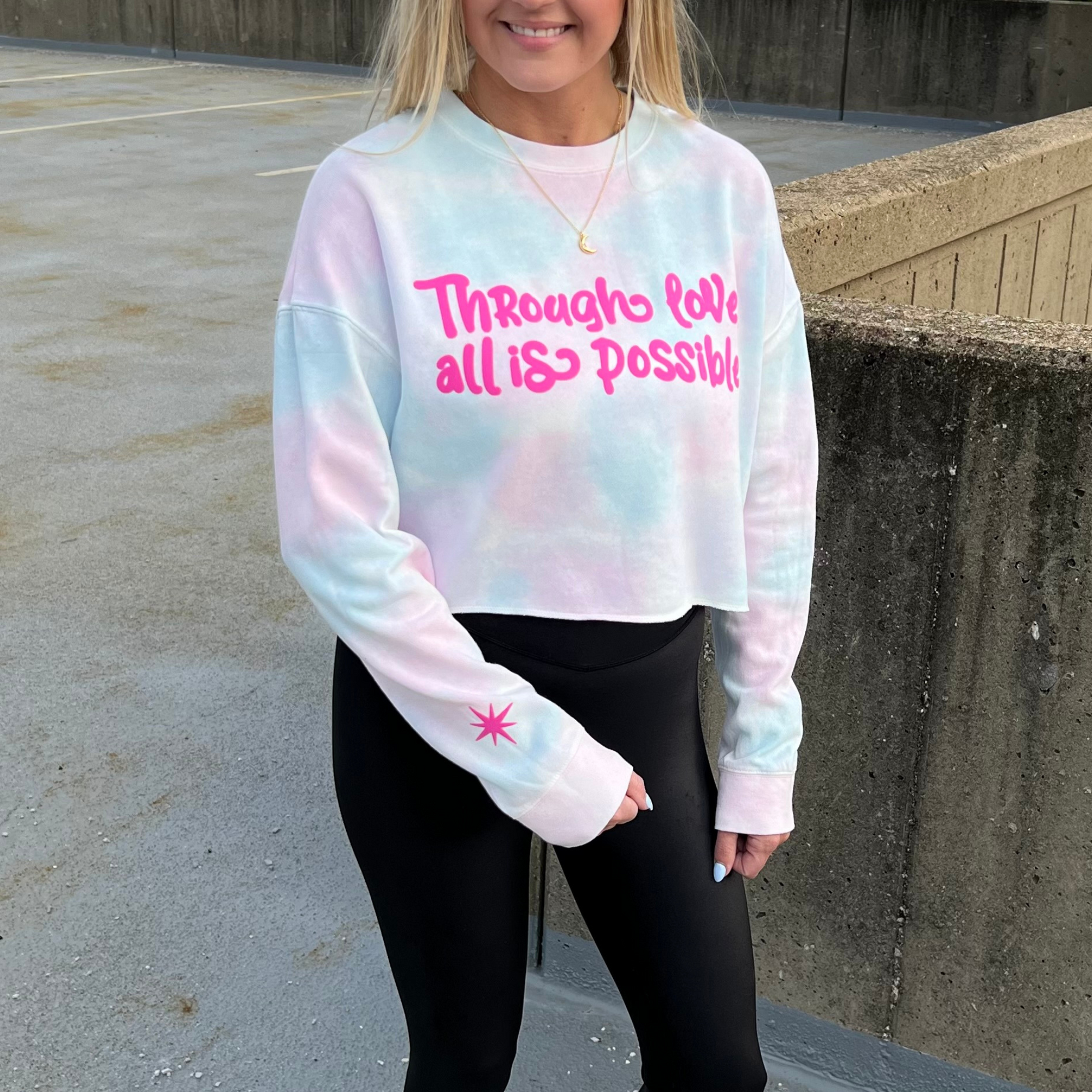 Through Love Crewneck - CROPPED
