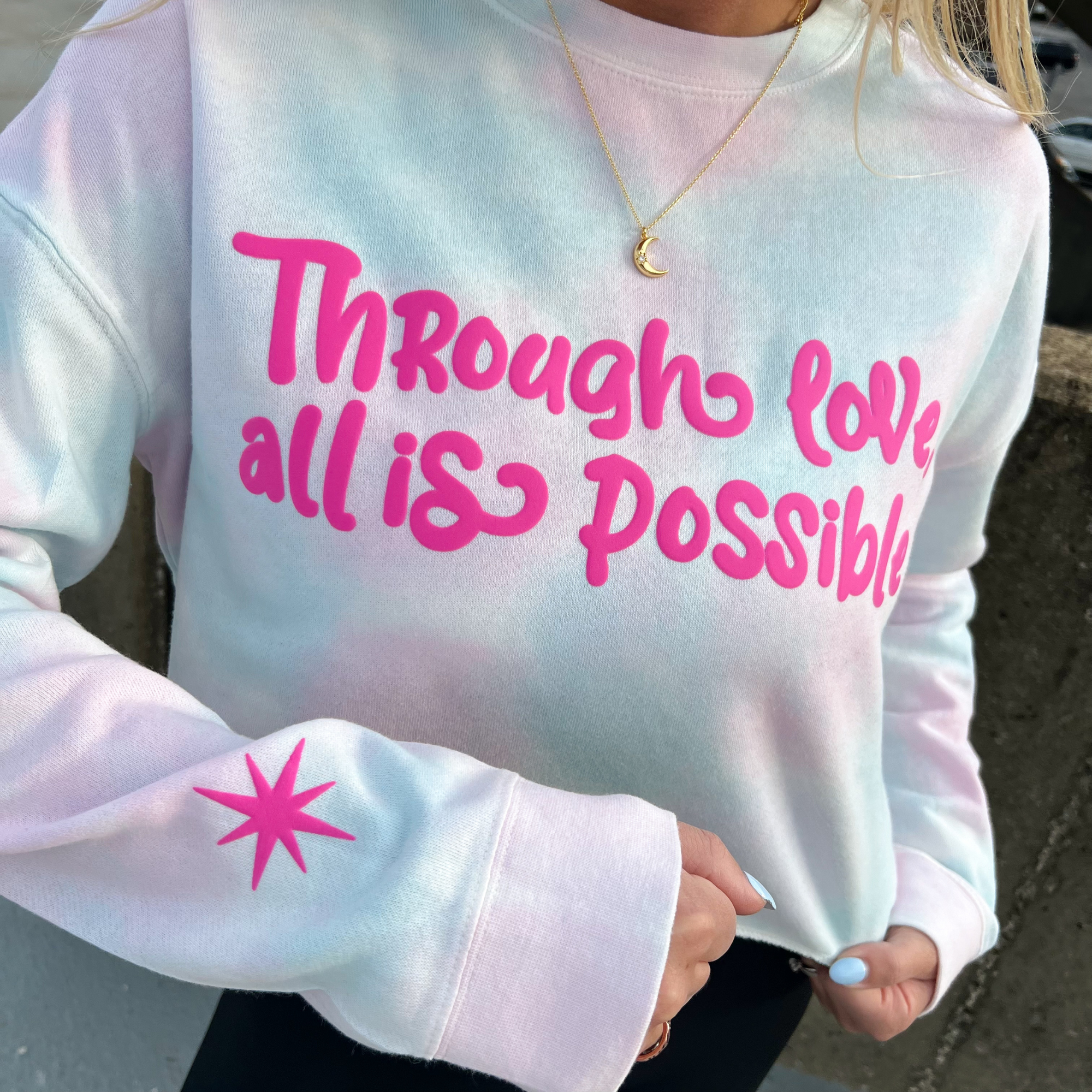 Through Love Crewneck - CROPPED