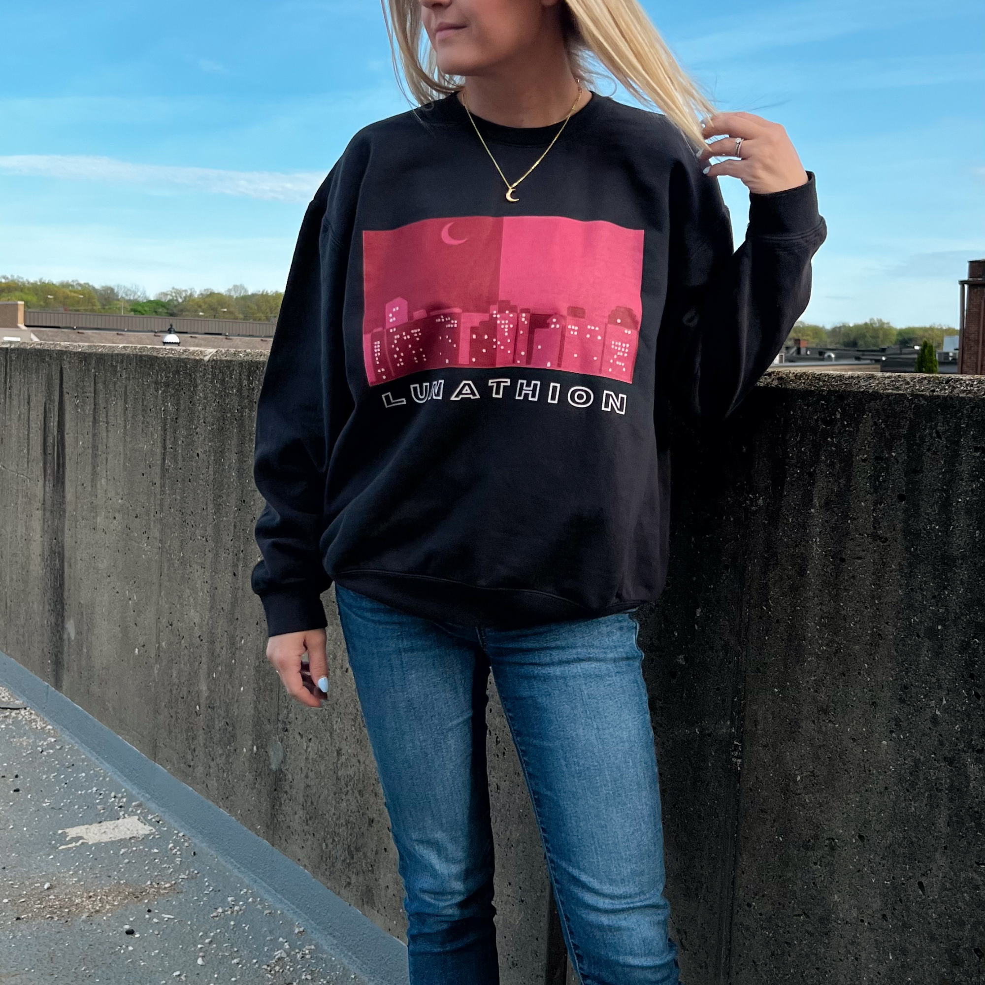 Lunathion Colorblock Lightweight Crewneck