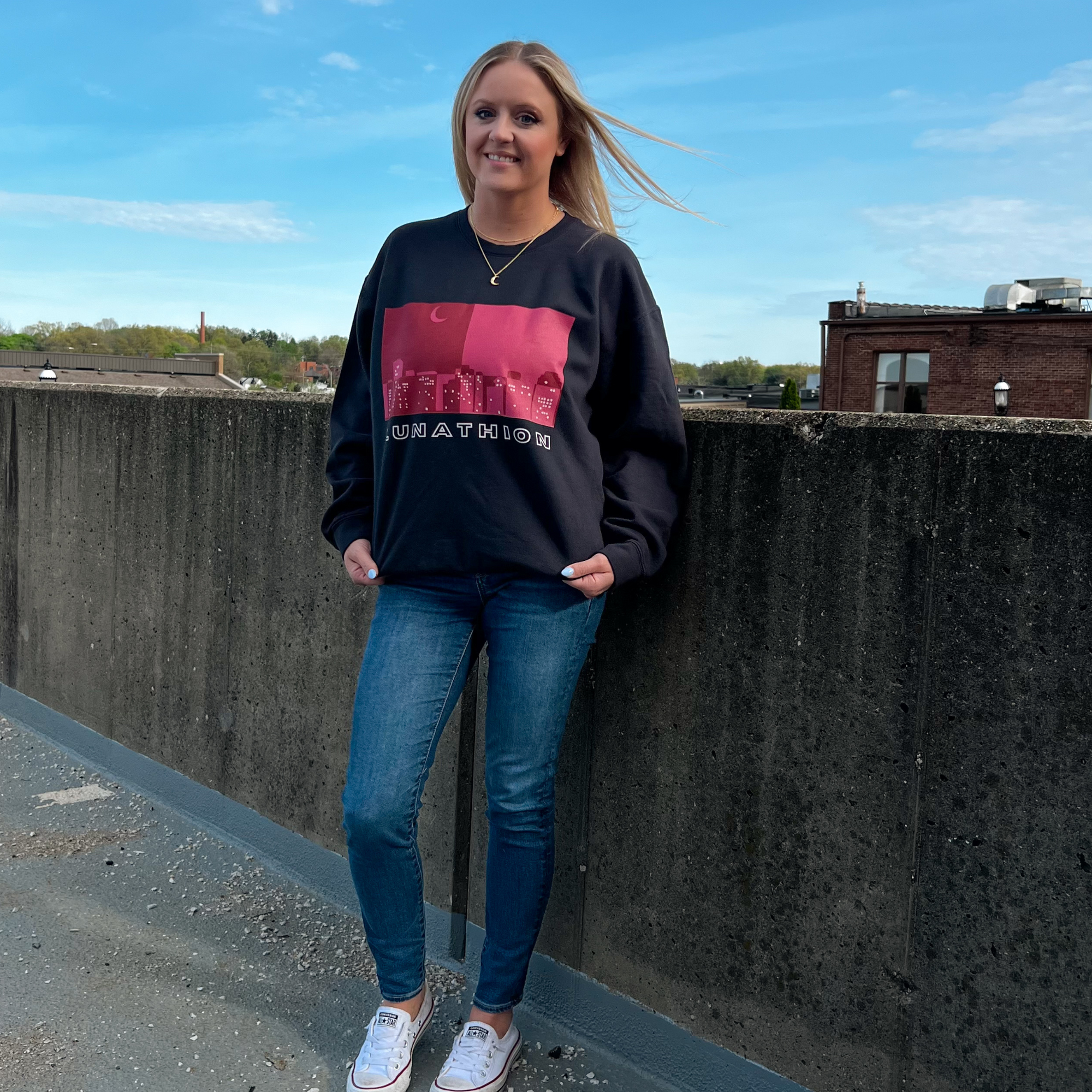 Lunathion Colorblock Lightweight Crewneck
