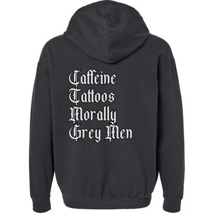 Caffeine Tattoos Morally Grey Men Lightweight Sweatshirt