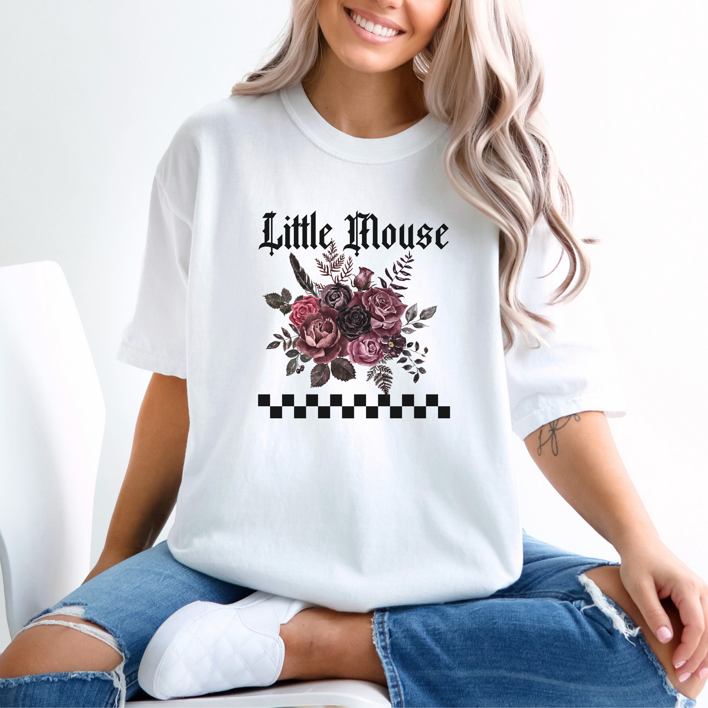 Little Mouse Tee - WHITE