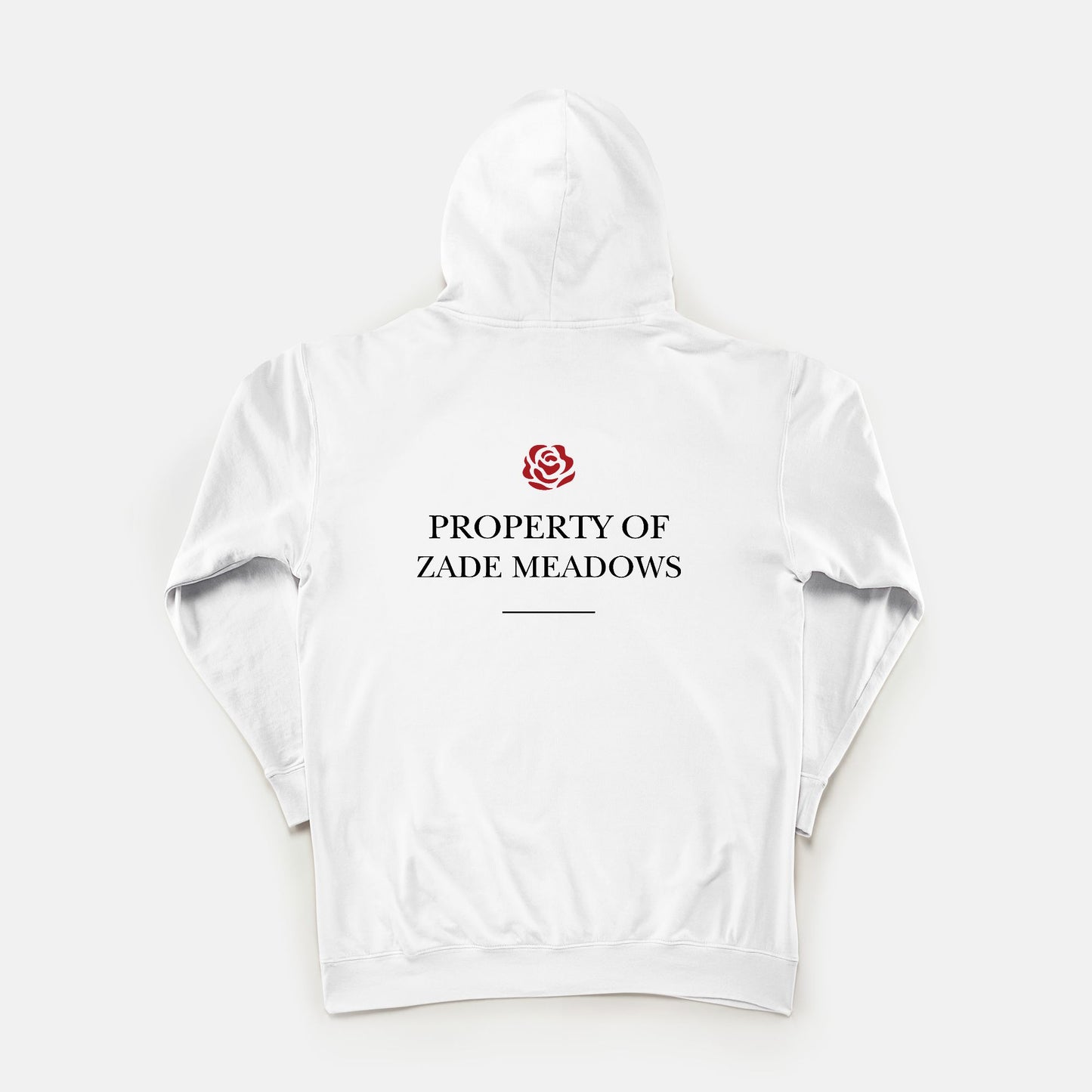 Property of Zade Meadows Lightweight Hoodie - WHITE