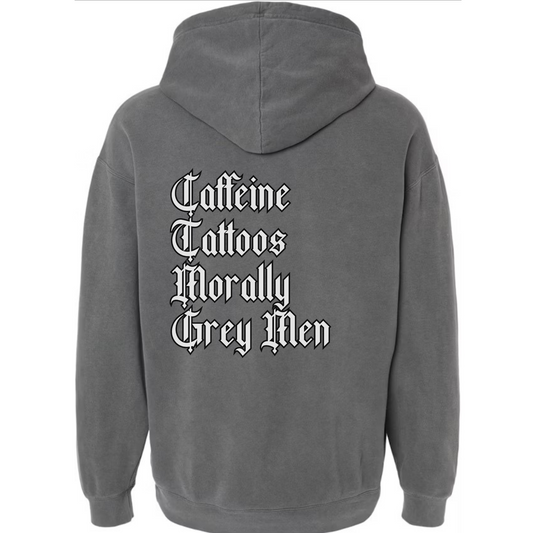 Caffeine Tattoos Morally Grey Men Lightweight Sweatshirt