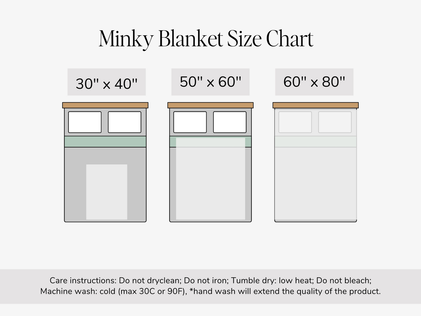 Sibby's Favorite Things - Minky Blanket - 50" x 60" - BLACK