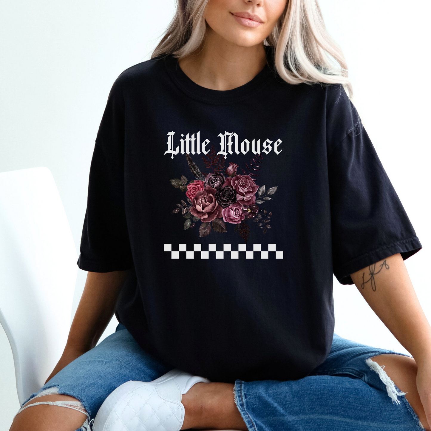 Little Mouse Tee - BLACK