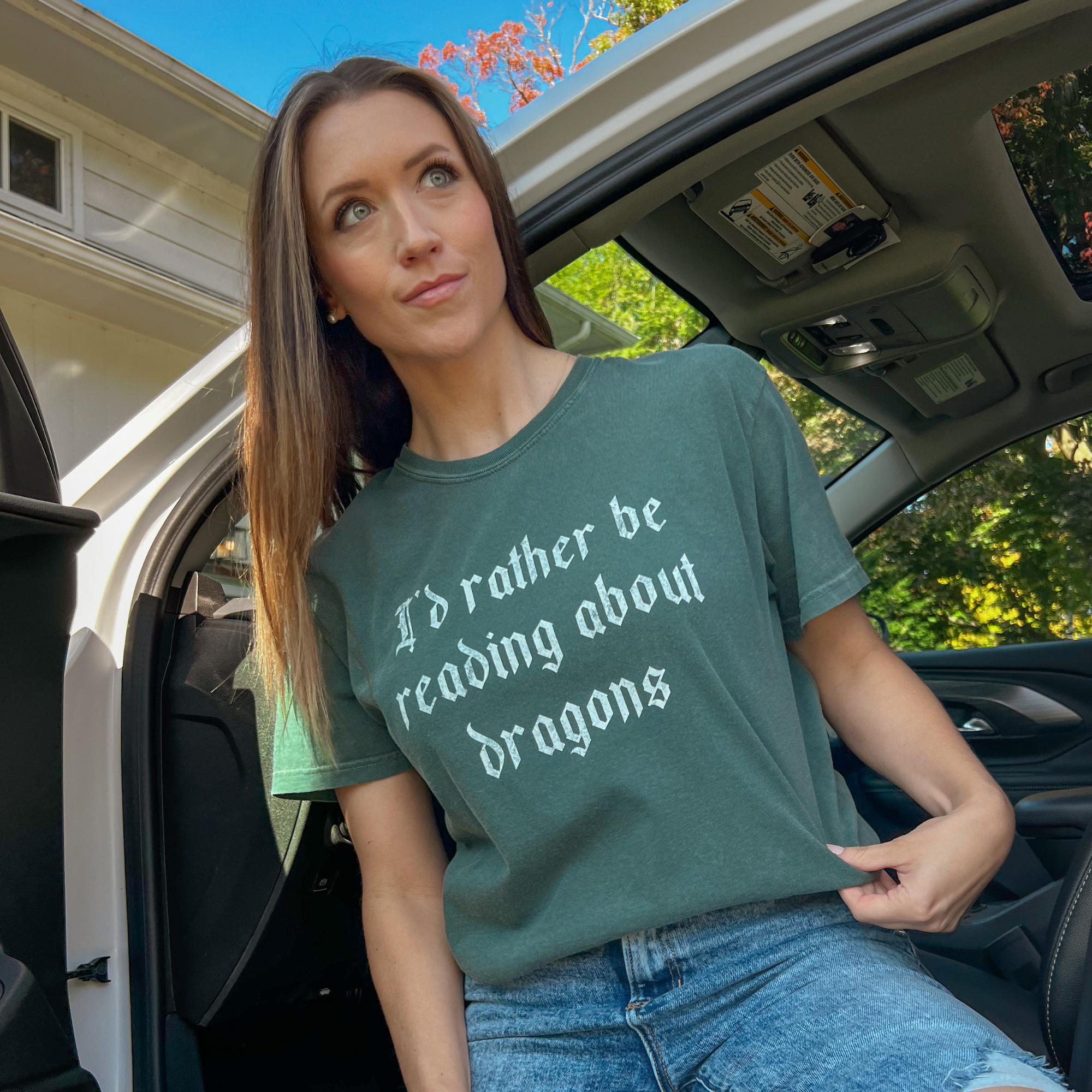 Rather Be Reading - Dragons Tee