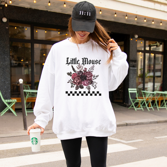 Little Mouse Sweatshirt - WHITE/ASH