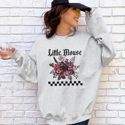 Little Mouse Sweatshirt - WHITE/ASH