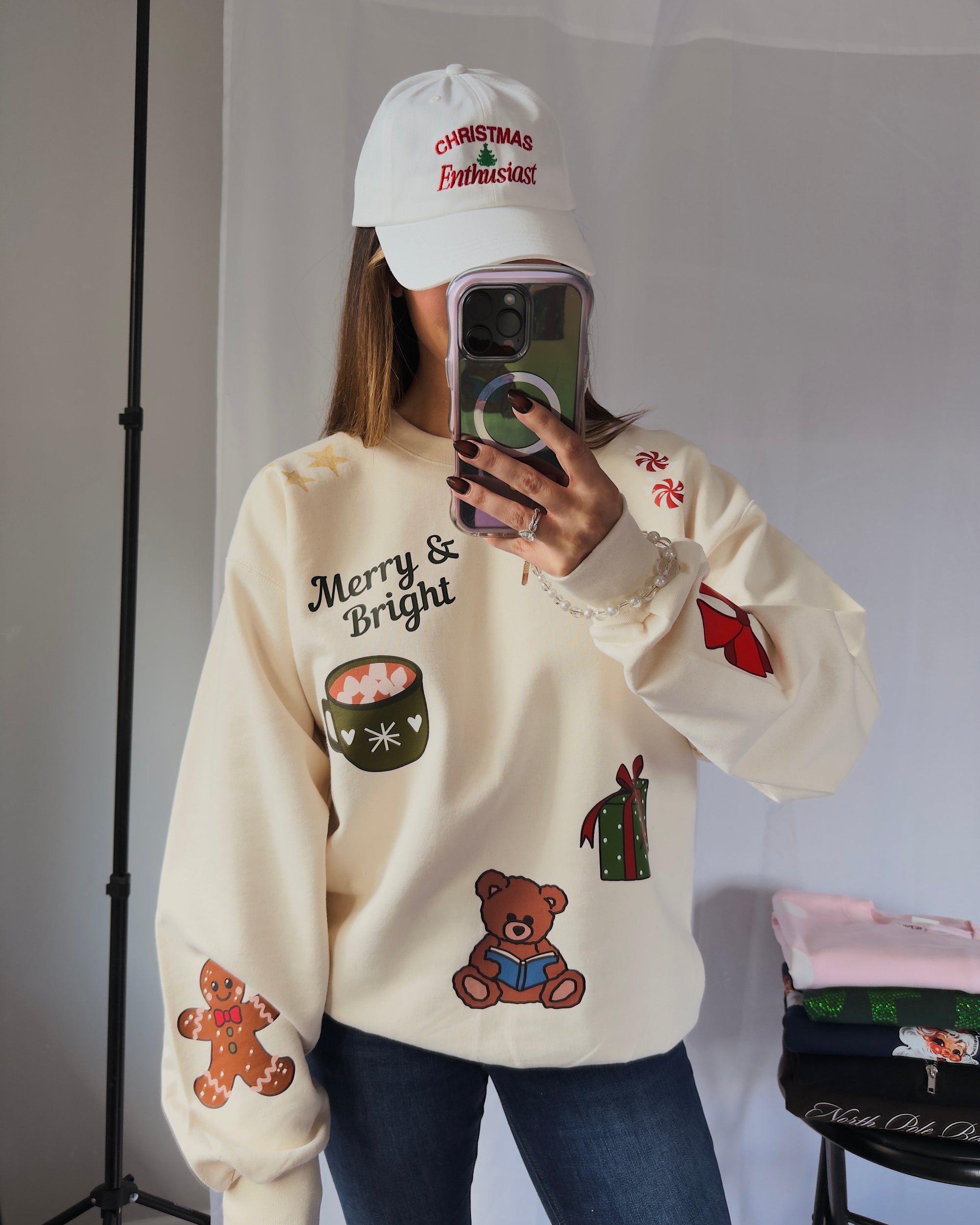 Christmas Enthusiast Embroidered Dad hat