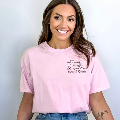 All I Need Tee - PINK/IVORY