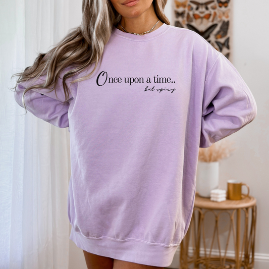 Spicy Once Upon A Time Sweatshirt - ORCHID/CHAMBRAY