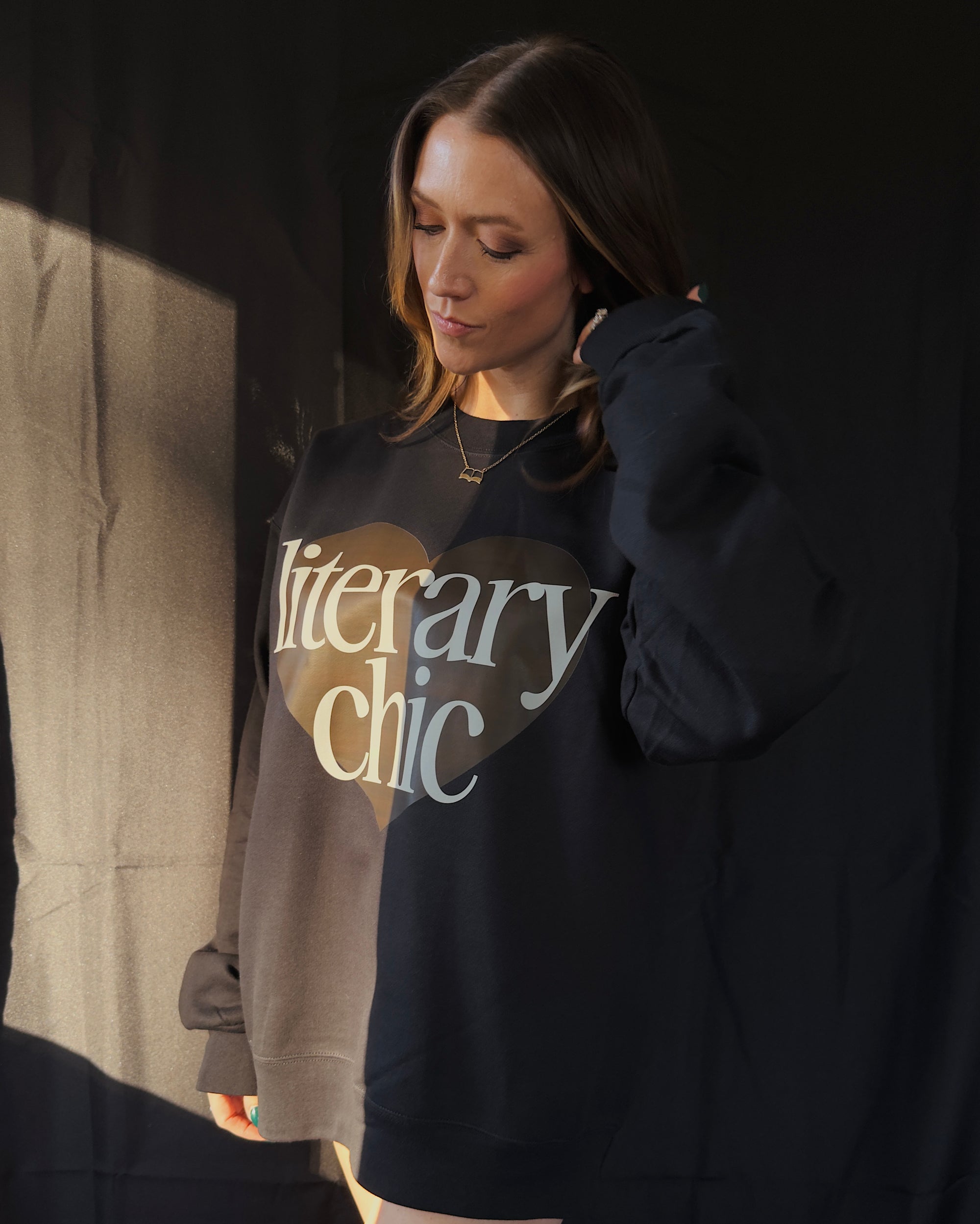 Love Literary Chic Crewneck