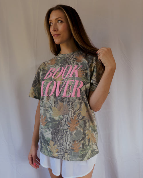 Almost Perfect - Book Lover Vintage Camo Tee
